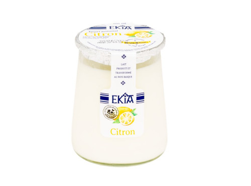 Bastidarra - Ekia - Yaourts Citron pot verre - 4 Pots