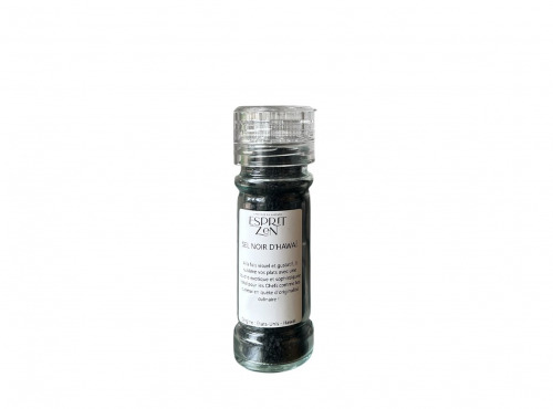 Esprit Zen - Sel Noir d’Hawaï 120g – Moulin verre -  rechargeable