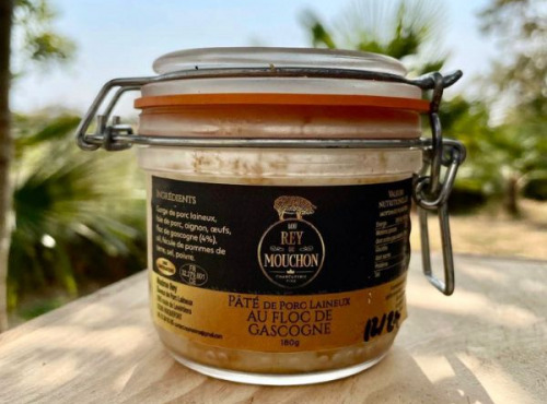 Lou Rey du Cochon - Pâté de porc laineux au floc de Gascogne 180g