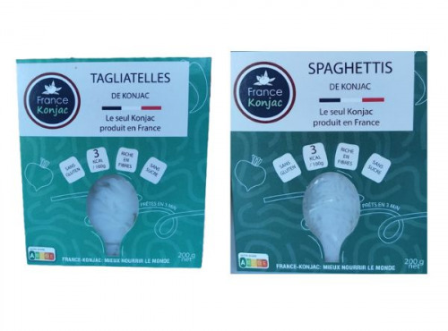 France-Konjac - PACK 6 Duo: Spaghettis et Tagliatelles de konjac 1,2kg
