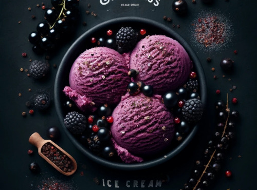 Les Garçons Glaciers - Sorbet BIO Cassis poivre noir 500ml