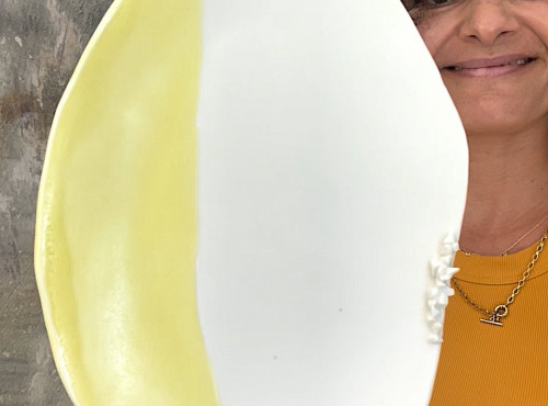 Atelier Eva Dejeanty - Ensemble de plateaux en porcelaine