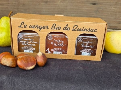 Le verger bio de Quinsac - Coffret 3 confitures BIO