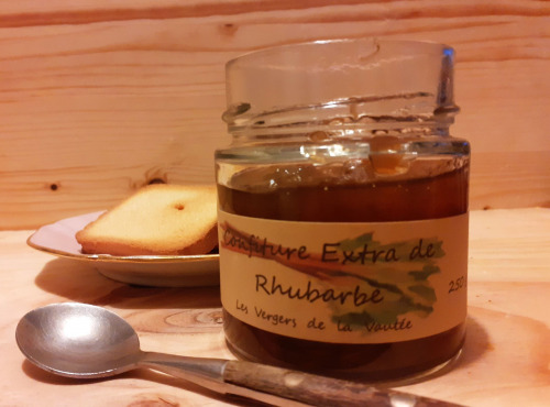 Les Vergers de la Vautée - Confiture Extra de Rhubarbe 250g