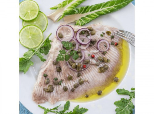 Poissonnerie Paon - Aile de raie - Moyenne : Lot de 500 g, Sans peau - Prêt à cuire