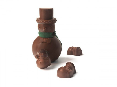 Mon jardin chocolaté - Bonhomme de neige surprise bio chocolat au lait