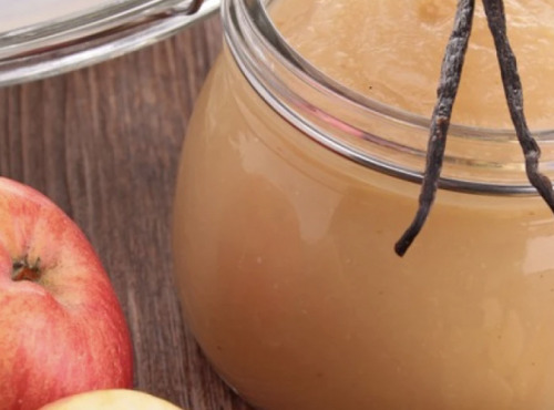 L'OLIVERAIE DU COUDON - COMPOTE DE POMME VANILLE BOURBON 320gr