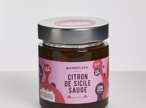 Les Délices de l’Ogresse - DDM MARS 2025 - Confiture Extra Bio Citron de Sicile Sauge