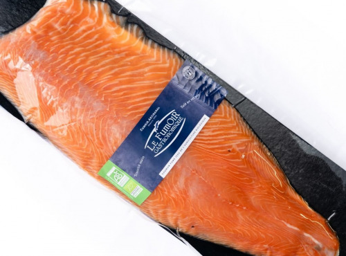 Le Fumoir Gastronomique - Saumon fumé filet tranché avec intercalaires Bio 2kg
