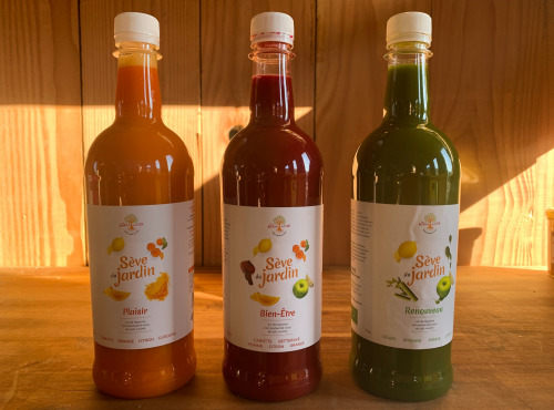 Les Jardins du CEP - Sève du Jardin - Lot de 3 jus de saison non pasteurisés