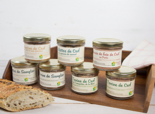 La Ferme de l'Etang - Panier Apéro : Assortiment De 7 Terrines Et Rillettes De Cerf Et Sanglier