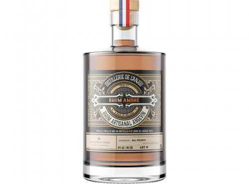 Distillerie de l'Anjou - Rhum ambré - 1er Rhum distillé en Anjou - 70 cl - Produit en Anjou