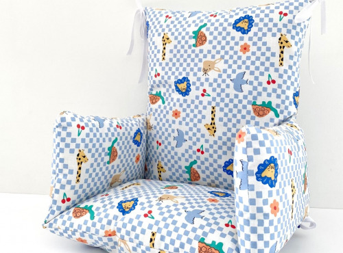 Timouny - Coussin de chaise haute Louis – Fabrication artisanale française