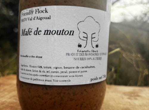 Elevage Friendly Flock - Mafé de Mouton nourri 100% à l'herbe 6x750g