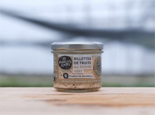 Les Nouvelles Fermes - Rillettes de truite au poivre vert 12x90g