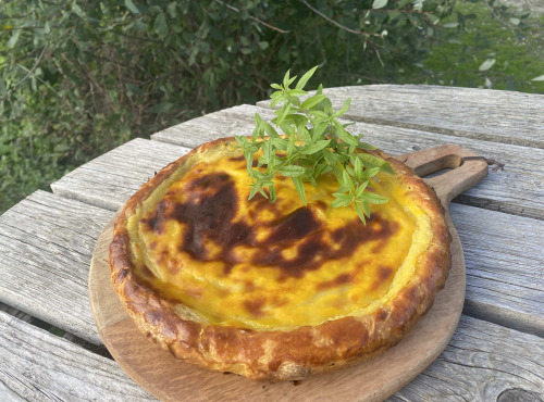Ferme Sinsac - Flan maison à la verveine pour 8 personnes