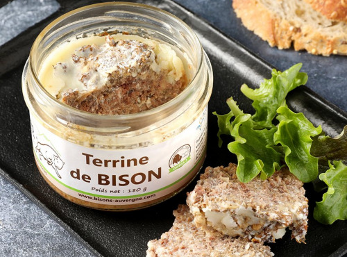 Bisons d'Auvergne - Terrine de Bison  180g x 12 unités