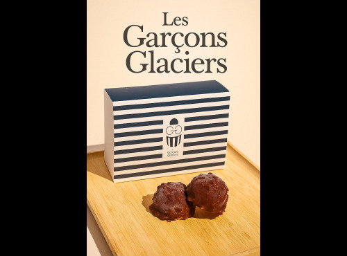 Les Garçons Glaciers - Lot de 8 Goûter framboise passion/chocolat noir