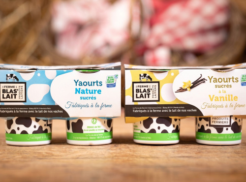 La Ferme de Blas'Lait - Lot Yaourts Nature x4 + Vanille x8