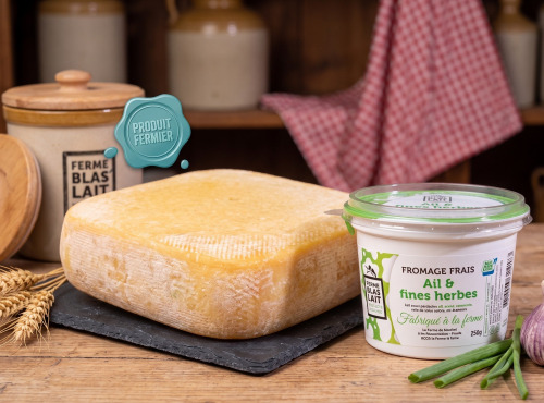 La Ferme de Blas'Lait - Lot Fromage frais aromatisé ail et fines herbes + Martinois