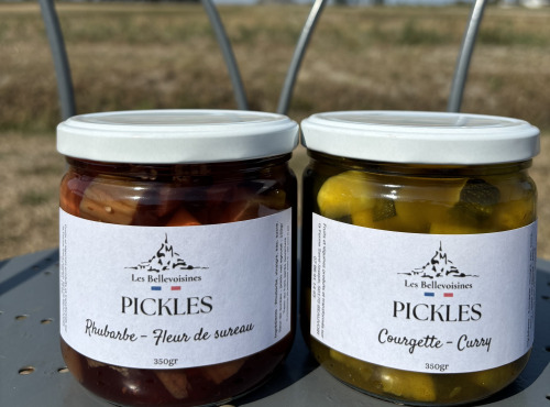 Ferme Saint Joseph - Pack Pickles Courgette Curry et Rhubarbe Fleur de Sureau