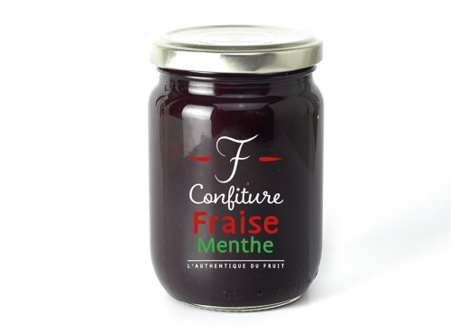 La Fraiseraie - Confiture Fraise Menthe 345g