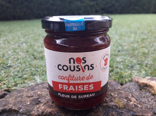 Nos cousins Conserverie - Confiture De Fraise - Infusion De Fleur De Sureau 240g