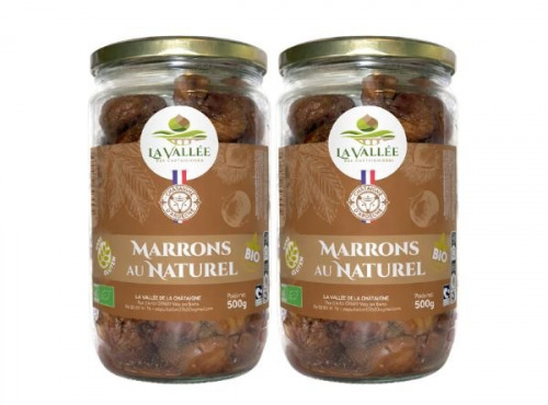 La vallée des chataigniers - Lot de 2 pots Marron naturel BIO Ardèche 420gr
