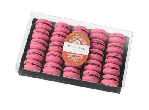 Invitation au Délice - Coffret Mono-parfum - 25 Macarons Framboise
