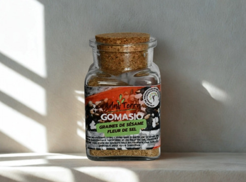 Adal Terra - Gomasio Graines de Sésame Biodynamiques - Fleur de Sel 60G