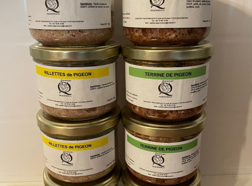 Quintart Pigeonneaux - Lot classique verrines de pigeon