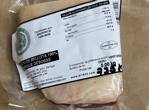 L’Oliveraie du Coudon - JAMBON PATANEGRA DE BELLOTA 100% IBERIQUE