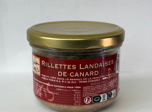 Maison Paris - RILLETTES LANDAISES DE CANARD