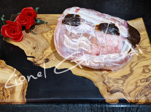 Boucherie Charcuterie Traiteur Lionel Ghérardi - Rôti Cuisse de Dinde lard/pruneau - 1200g