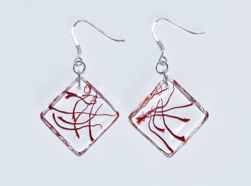 Le safran - l'or rouge des Ardennes - Coffret Cadeau Boucles d'oreilles Safran Unique