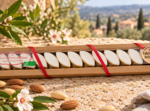 La confiserie d’antan 100% bio - Mini calissons réglette luxe traditionnel BIO - 100 gr