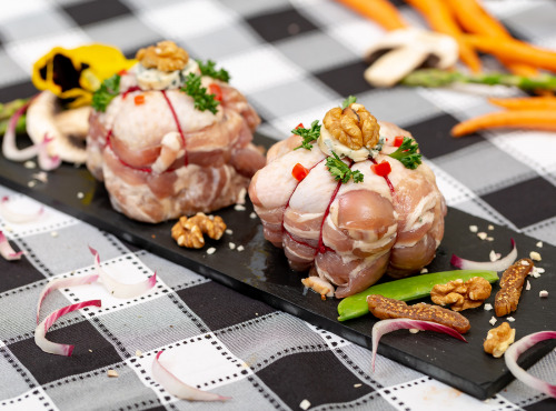 La ferme Grandvillain - Melons De Poulet Bleu Et Noix 4 X 200 G