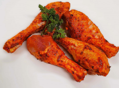 Ferme de la Paumerais - CUISSE DE POULET DE LA FERME MARINEE TEXMEX - 300 Gr (x 3/4)
