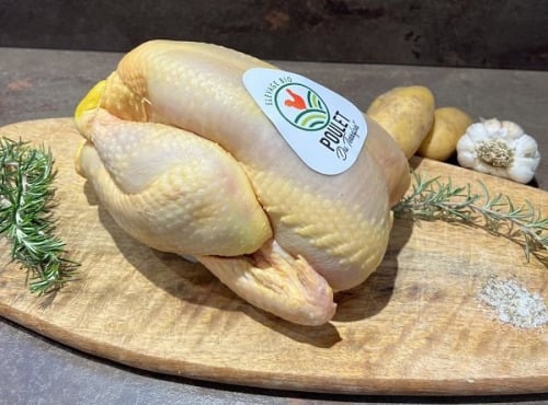 Charcuterie Commenges - [Précommande] 1 Poulet Entier Fermier BIO - 1.8kg