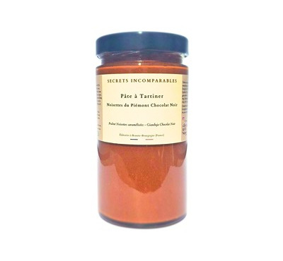 Secrets Incomparables - Pâte à Tartiner Noisettes du Piémont IGP Chocolat Noir 720g