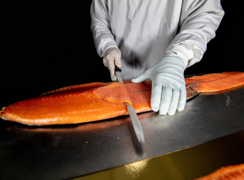 Etablissements JC David - Filet de Saumon fumé des Iles Feroe - Tranché - 0.9 kg