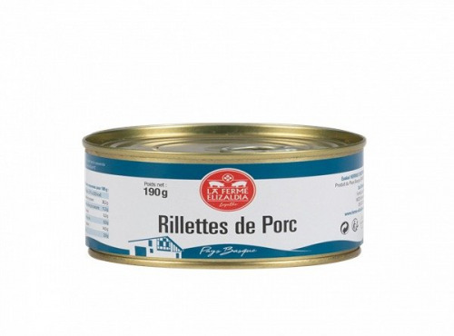 La Ferme Elizaldia - Rillettes de porc 190g