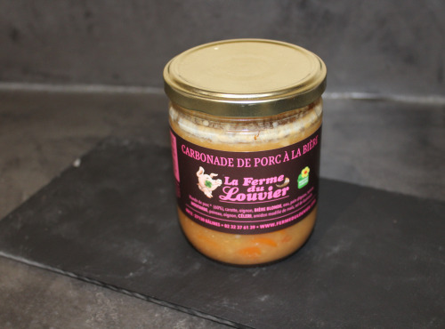 La Ferme du Louvier - Carbonade de porc à la bière 400 g de porc élevé en plein air