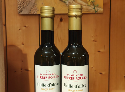 Domaine des Terres Rouges - Huile d'Olive vierge Extra Fruité Vert Bio 50cl-  Lot de 2