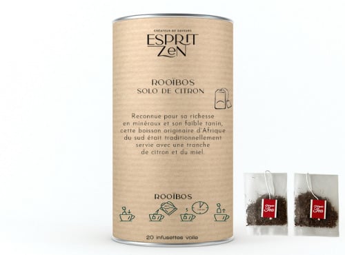 Esprit Zen - Rooïbos "Solo de Citron" - Boite de 20 Infusettes