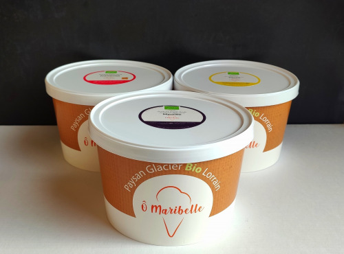 O Maribelle - Lot de 3 sorbets 1 litre