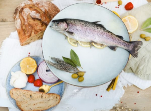 Les Viviers Cathares - Truite entière BIO 2,5kg