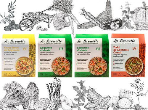 La Brouette - Pour 4 Pers. - Curry Doux + 2 X Légumes Al Dente + 1 Dahl De Lentilles
