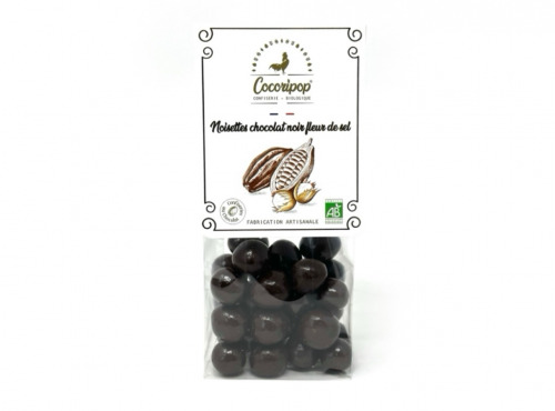 Cocoripop - Noisettes chocolat noir fleur de sel 100g x 8