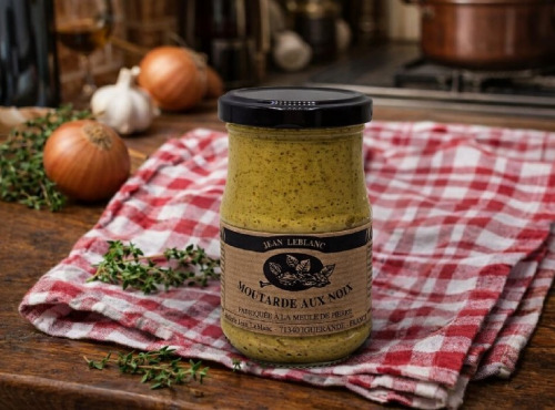 La Maison du Charolais - Moutarde aux noix Leblanc 210g